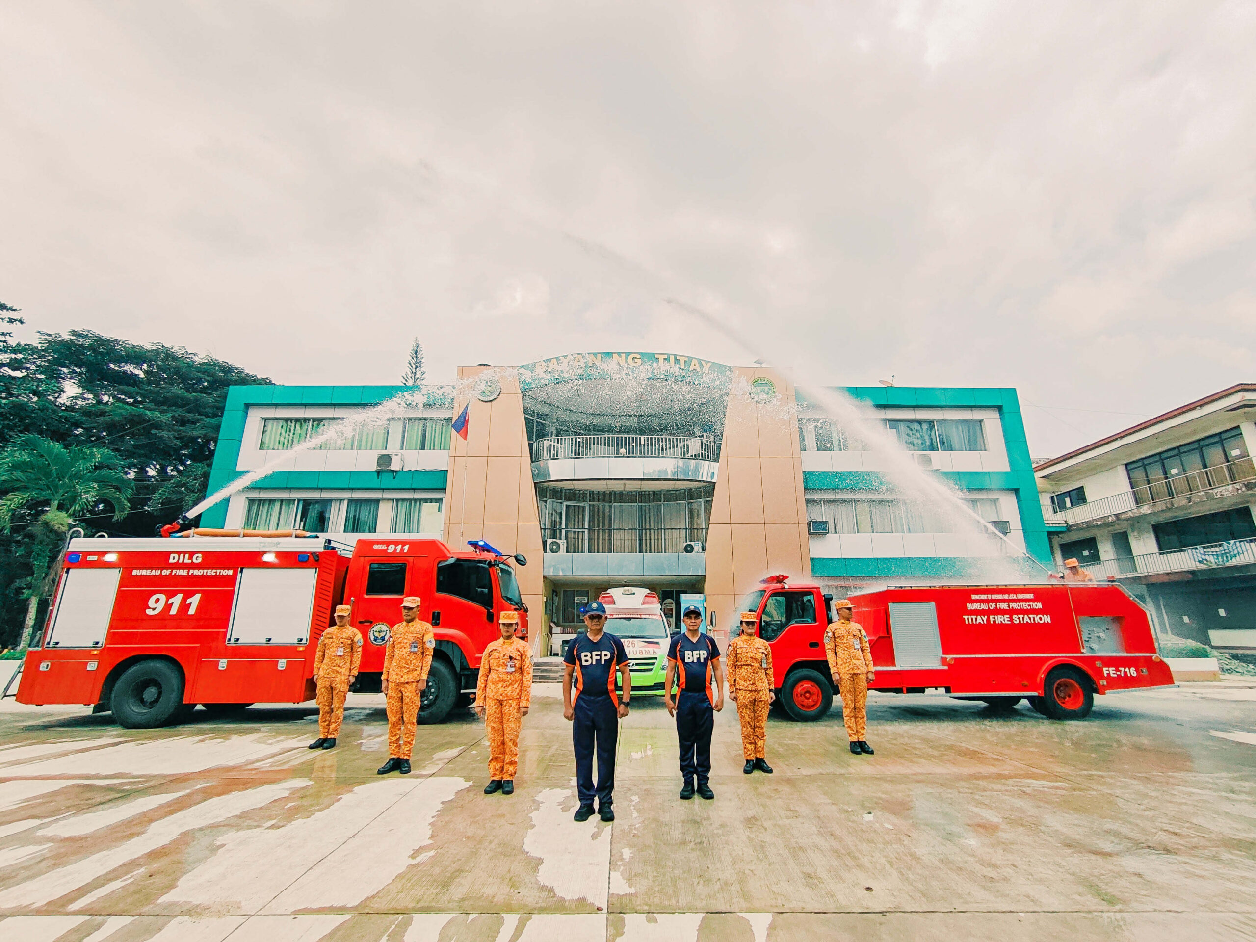 Titay MFS Welcomes New Fire Truck Through Traditional Wet Down Ceremony