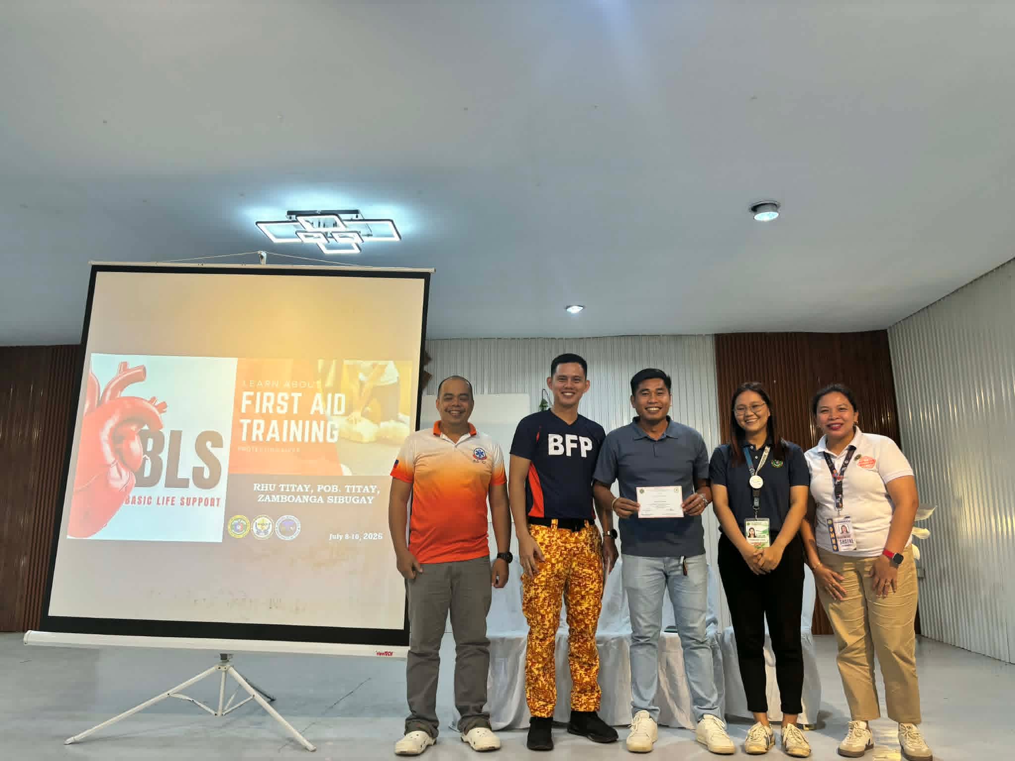 Titay MFS, RHU Conduct 3-Day Basic Life Support and First Aid Training for Health Personnel