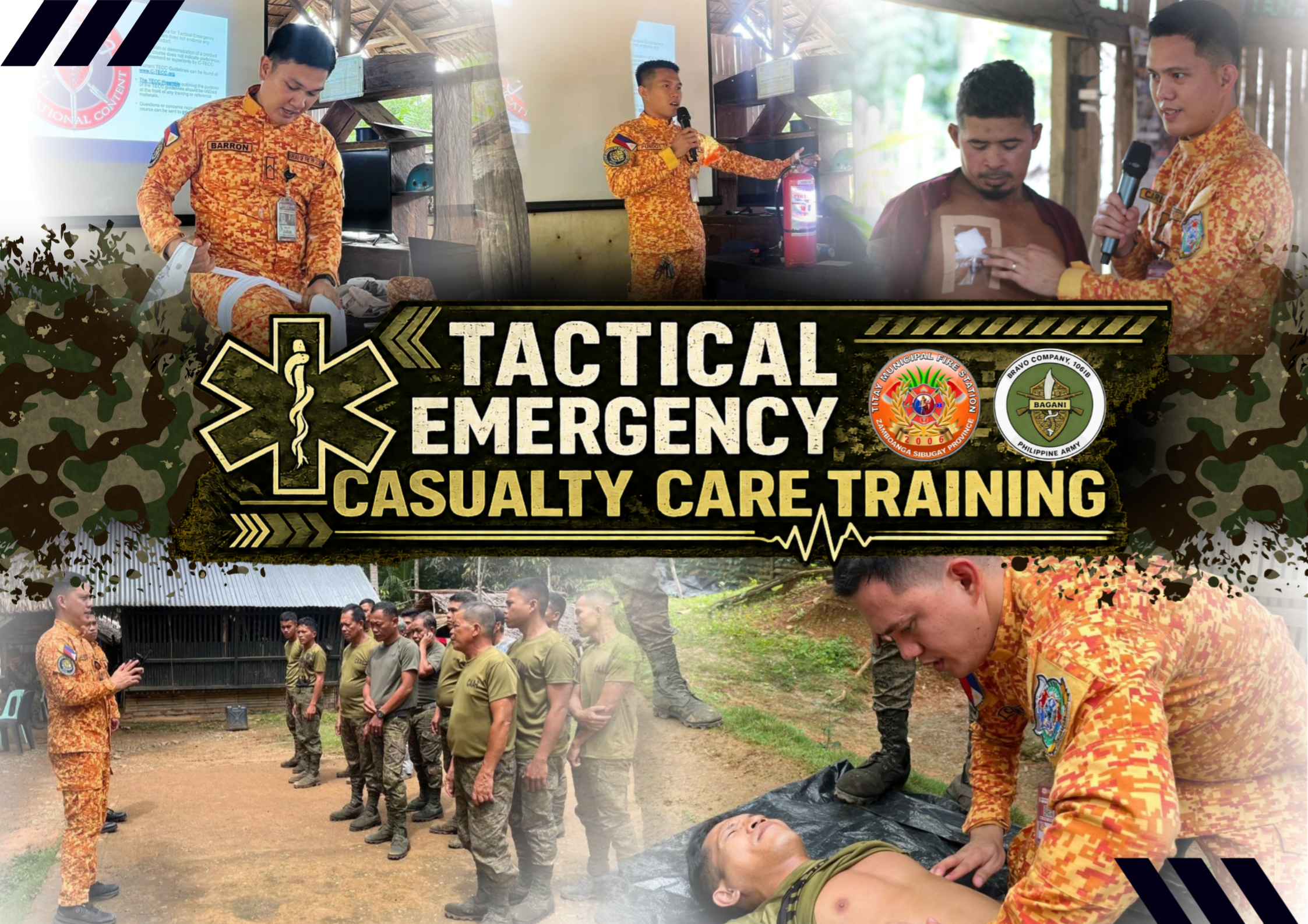 Titay MFS Conducts First Batch of Tactical Emergency Casualty Care Training for Santa Fe Patrol Base under the Bravo “Bagani” Company, 106IB.